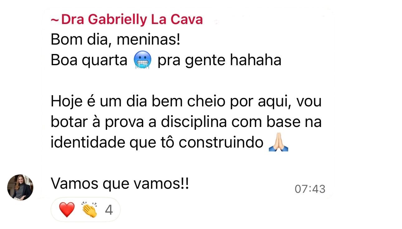 Depoimento de Dra. Gabrielly La Cava